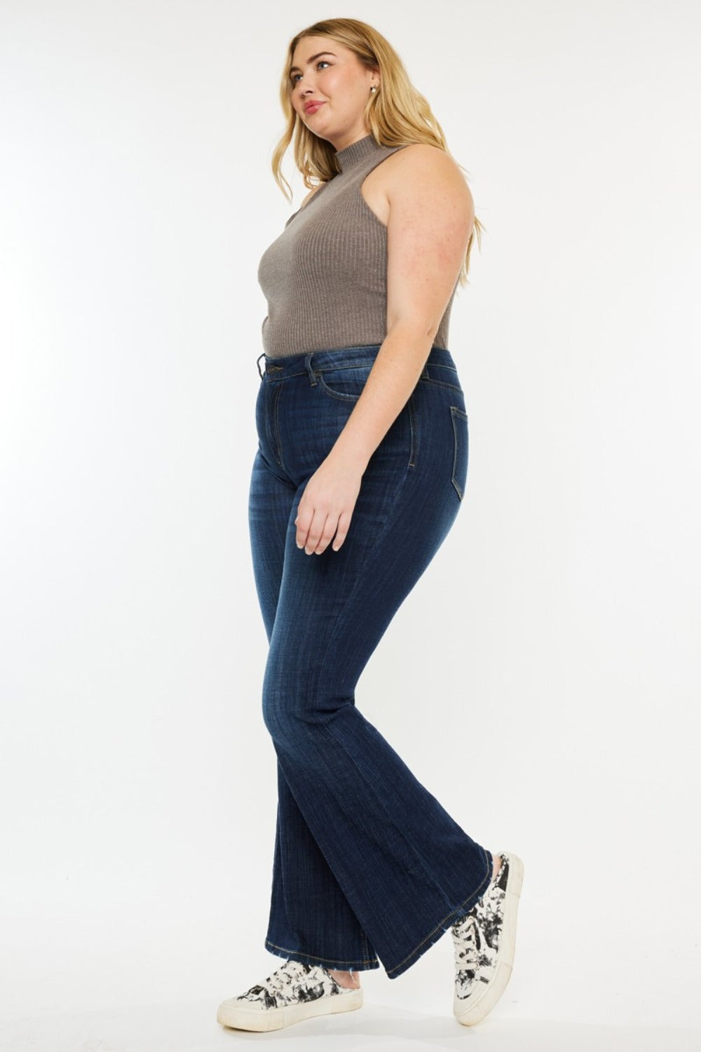 Becca Kancan Mid Rise Flare Jeans