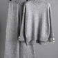 Basic Bae High- Low Turtleneck Long Sleeve Top and Pants Sweater Set