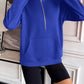 Ivy Lane Half Zip Raglan Sleeve Sweatshirt