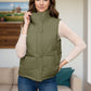 Pocketed Zip Up Vest Coat