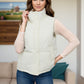 Pocketed Zip Up Vest Coat