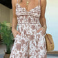 Full Size Printed Spaghetti Strap Wide Leg Jumpsuit