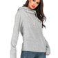 Drawstring Mock Neck Long Sleeve Sweater