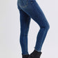 Judy Blue Full Size Mid-Rise Waist Skinny Jeans with Pockets