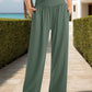 Pocketed High Waist Wide Leg Pants