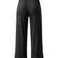 Full Size Drawstring High Waist Wide Leg Pants