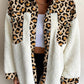 Fuzzy Button Up Long Sleeve Jacket