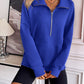 Ivy Lane Half Zip Raglan Sleeve Sweatshirt