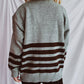 Striped Dropped Shoulder Long Sleeve Sweater