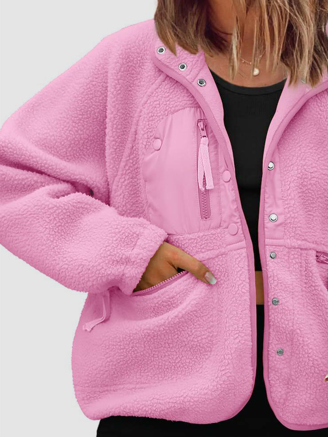 Keepin it cozy Sherpa Jacket