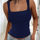 Devine Square Neck Wide Strap Tank