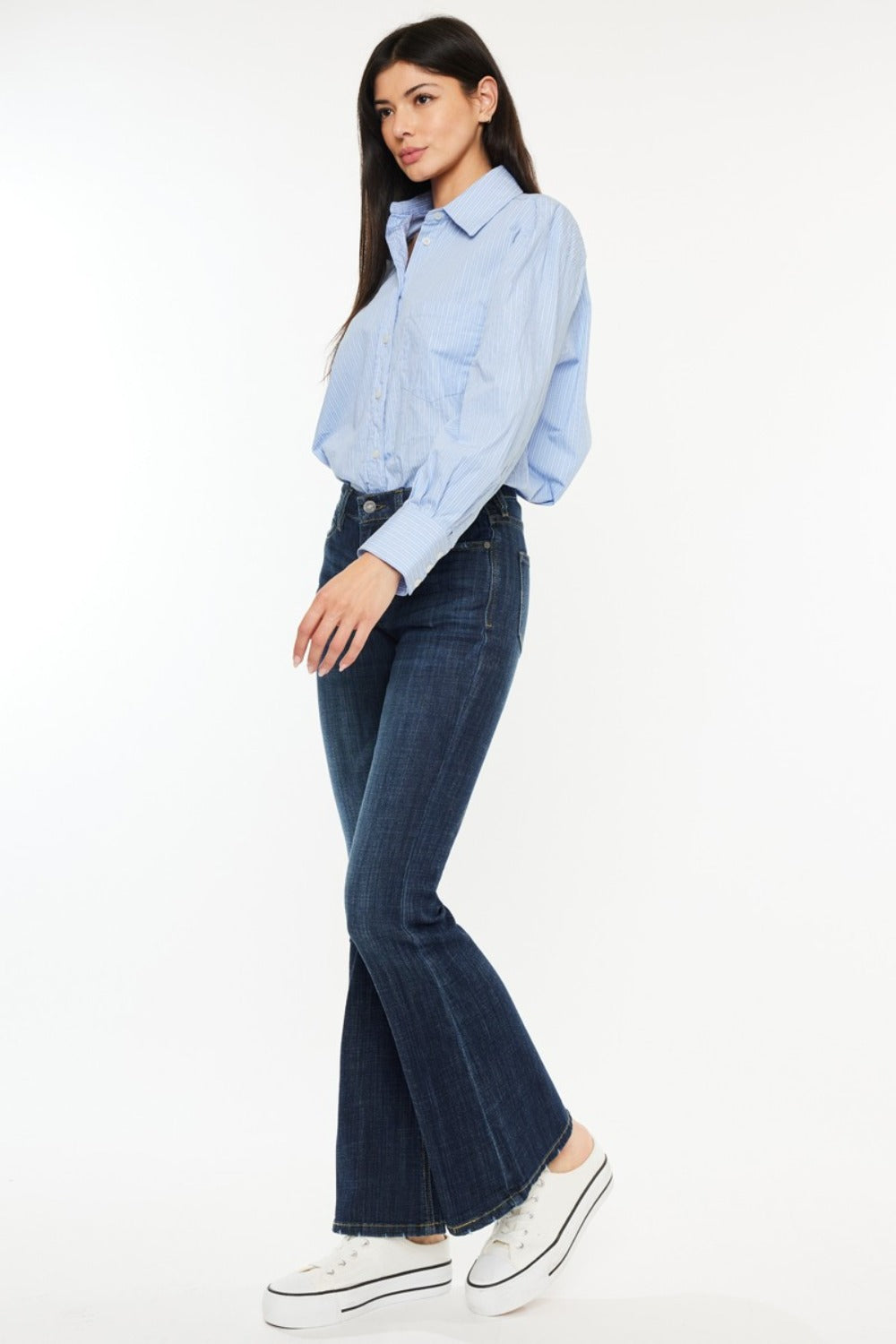 Becca Kancan Mid Rise Flare Jeans