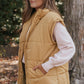 Pocketed Zip Up Vest Coat