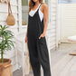 V-Neck Spaghetti Strap Jumpsuit