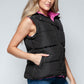 Snobbish Snap and Zip Closure Hooded Vest