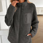 Ivy Lane Zip Up Long Sleeve Fuzzy Jacket