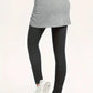 Drawstring Fake Two Pieces Active Leggings with Ruched Skirt