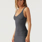 Scoop Neck Wide Strap Mini Dress