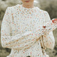 Confetti Round Neck Long Sleeve Sweater