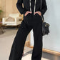 Full Size Drawstring Long Sleeve Jumpsuit