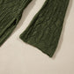 Openwork Open Front Long Sleeve Cardigan