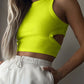 Cutout Round Neck Tank