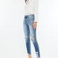 Taylor Kancan High Rise Frayed Ankle Skinny Jeans