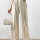 Elastic Waist Wide Leg Pants