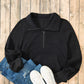 Half Zip Long Sleeve Sweatshirt