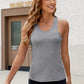 Scoop Neck Wide Strap Tank