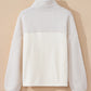 Mock Neck Long Sleeve Sherpa Sweatshirt