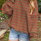 Striped Round Neck Long Sleeve Sweater