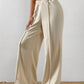 Elastic Waist Wide Leg Pants