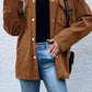 Pocketed Snap Down Long Sleeve Jacket