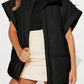 Pocketed Zip Up Vest Coat