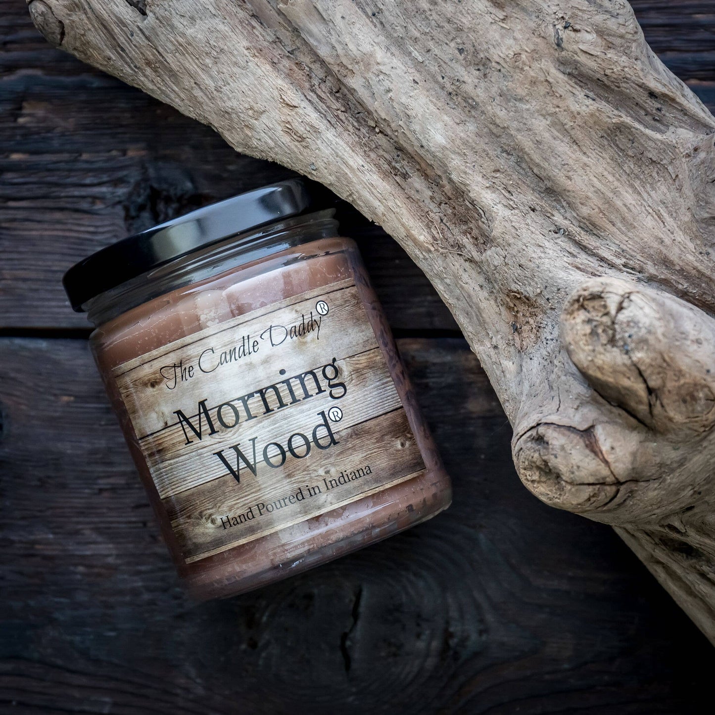 Morning Wood Candle - Heavy Wood Scent- Cedarwood Vanilla