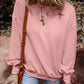 Round Neck Long Sleeve Sweatshirt