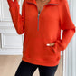 Ivy Lane Half Zip Raglan Sleeve Sweatshirt