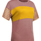 Striped Round Neck Short Sleeve T-Shirt