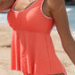 Scoop Neck Wide Strap Tankini Set