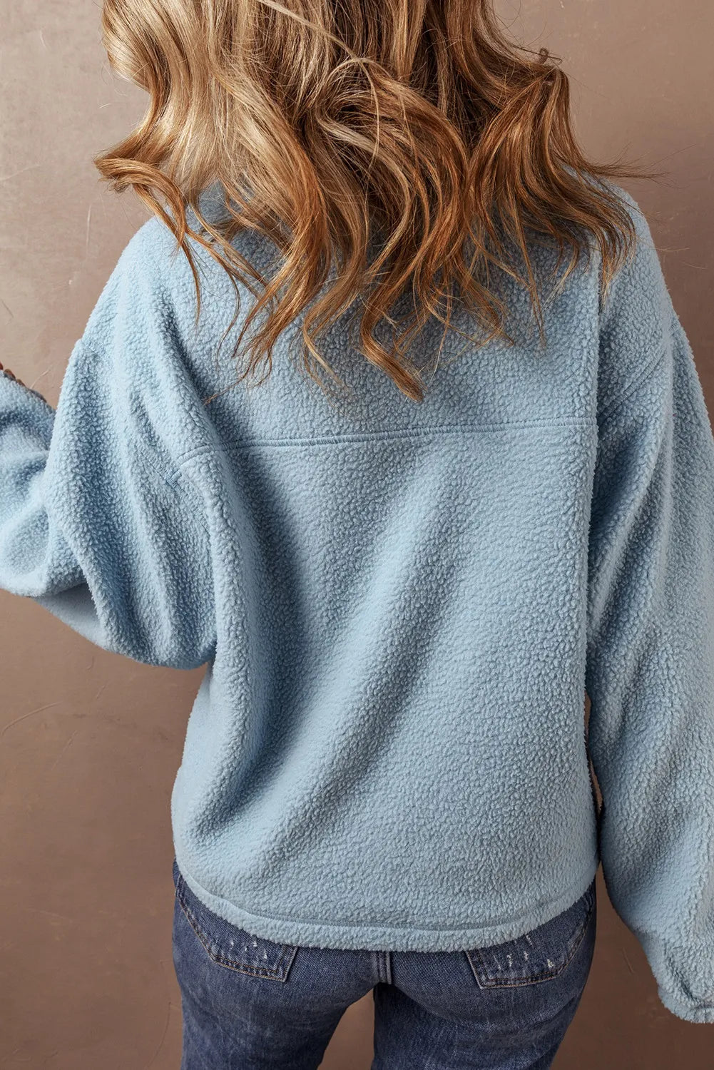 Half Zip Long Sleeve Sweatshirt