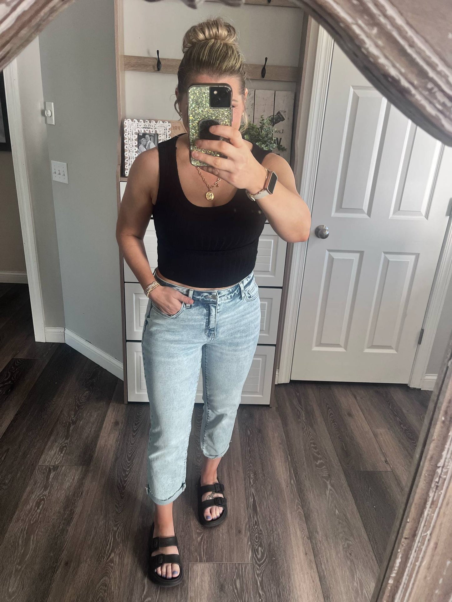 RTS: Zenana Ribbed Round Neck Soft Crop Tank