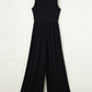 Round Neck Sleeveless Jumpsuit