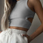 Cutout Round Neck Tank