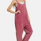 Zenana Washed Spaghetti Straps Overalls with Pockets