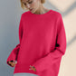 Basic Bae Round Neck Dropped Shoulder Sweater