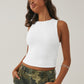 Round Neck Cropped Tank