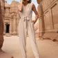 Tied Surplice Sleeveless Jumpsuit