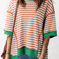 Striped Round Neck Half Sleeve T-Shirt