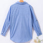 Striped Collared Neck Long Sleeve Shirt
